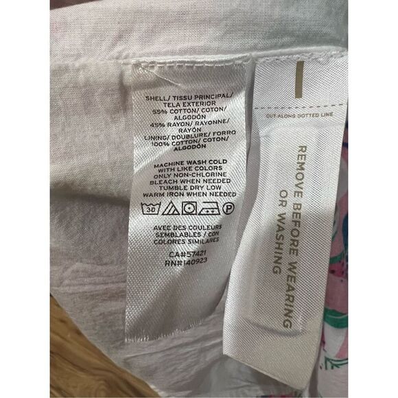 Loft NWOT Palm Double Strap Midi Dress sz 10 - Picture 6 of 6